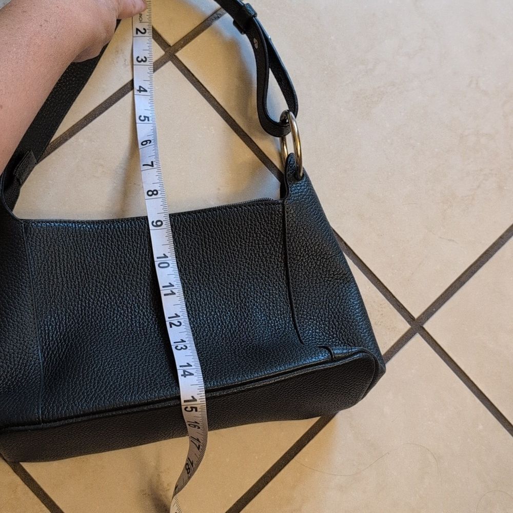 Corder London Genuine Pebbles Leather Shoulder Bag Evergreen Dark Green - Picture 5 of 10